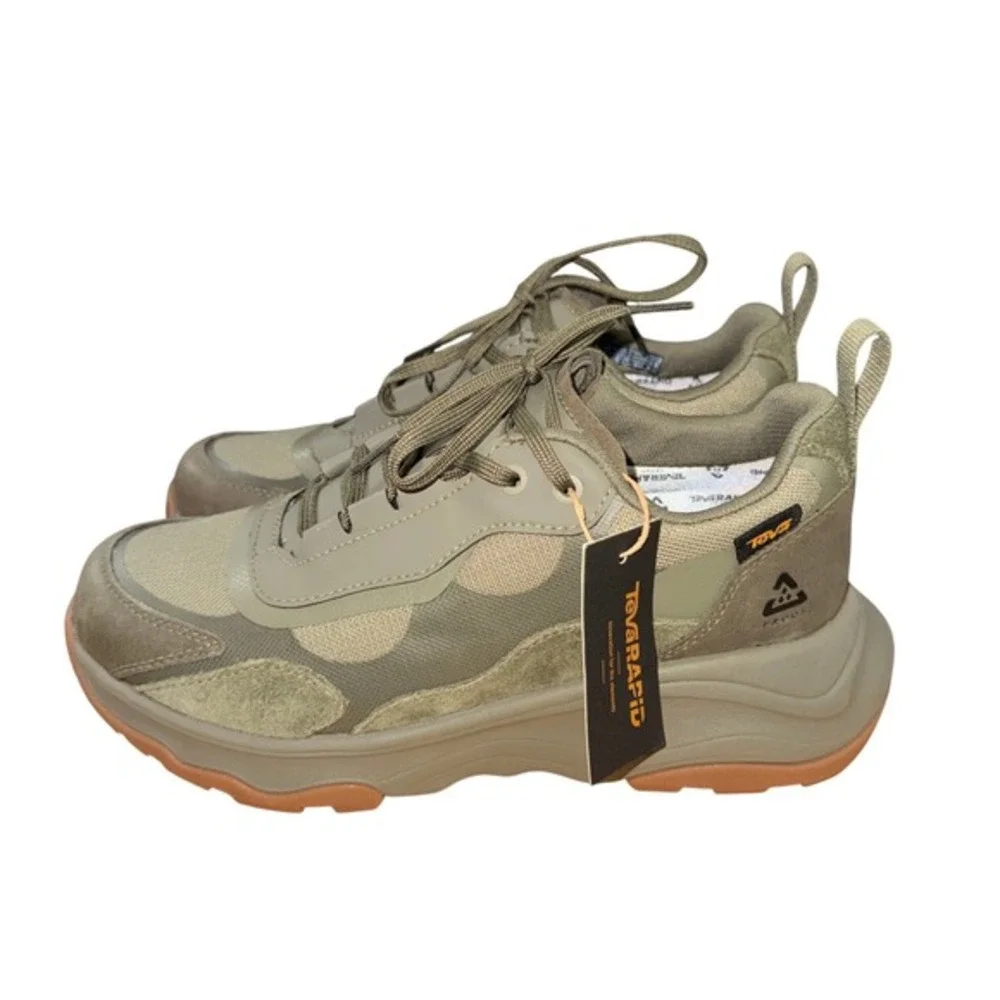 NEW‎ Teva Geotrecca Low RP Womens 7 Burnt Olive Green Waterproof Hiking Sneakers